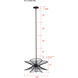 Channel 1 Light 20 inch Black Pendant Ceiling Light
