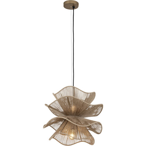 Sage 2 Light 19.5 inch Natural Pendant Ceiling Light