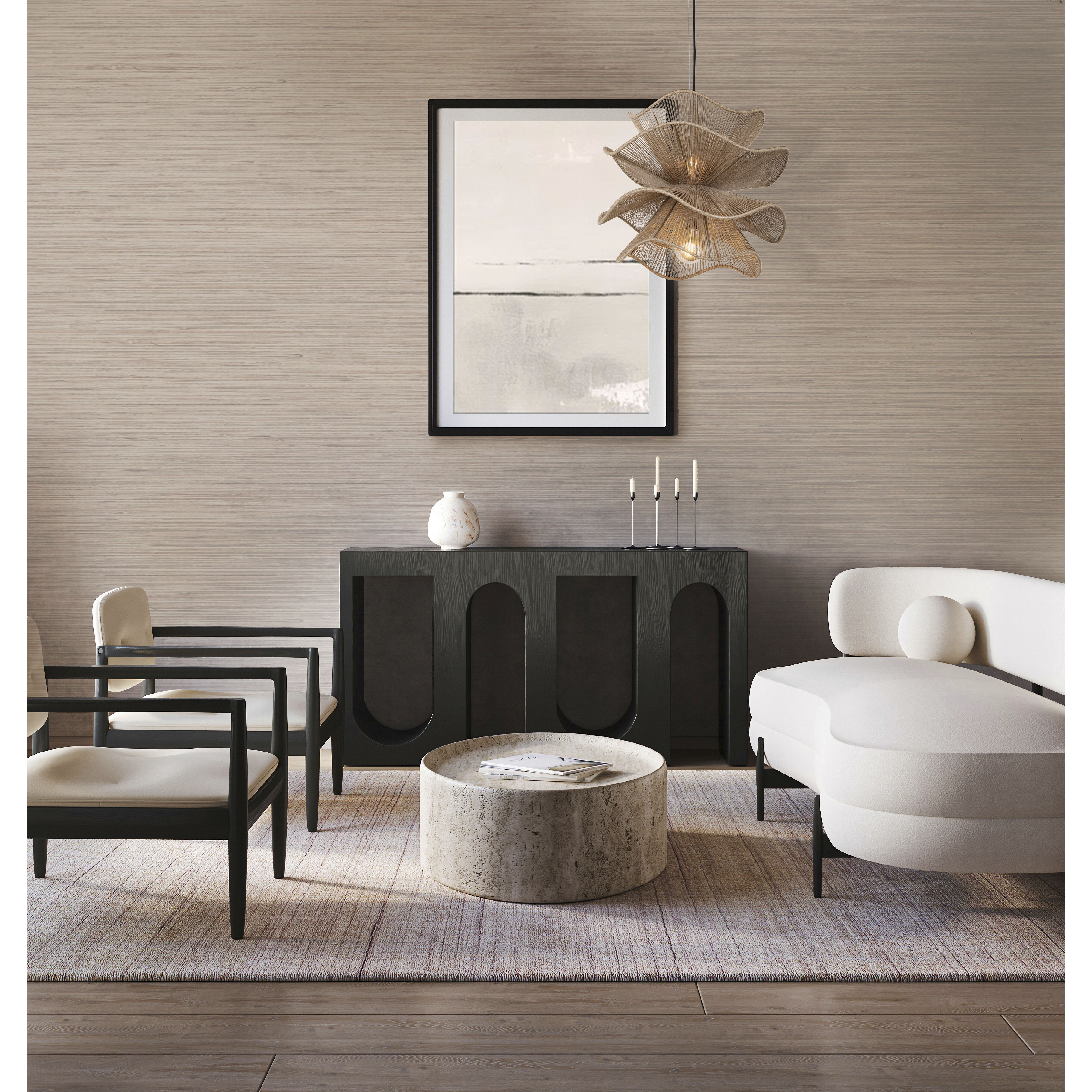 Sage 2 Light 19.5 inch Natural Pendant Ceiling Light