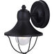 Madison 1 Light 6.5 inch Black Outdoor Lantern, Twin Pack