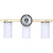 Kinslea 3 Light 23 inch Gold Vanity Light Wall Light