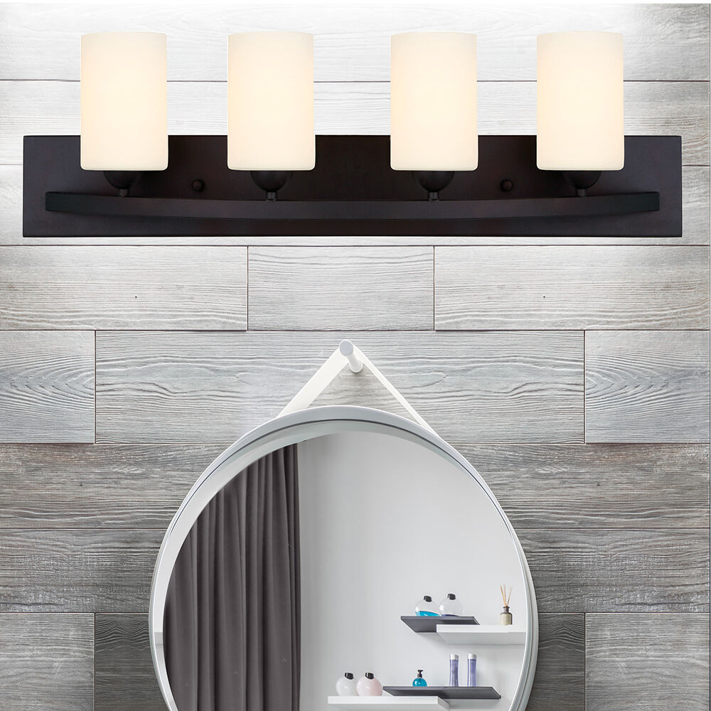 Madison 4 Light 32 inch Oil Rubbed Bronze Vanity Light Wall Light