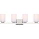 Jae 4 Light 31 inch Brushed Nickel Vanity Light Wall Light