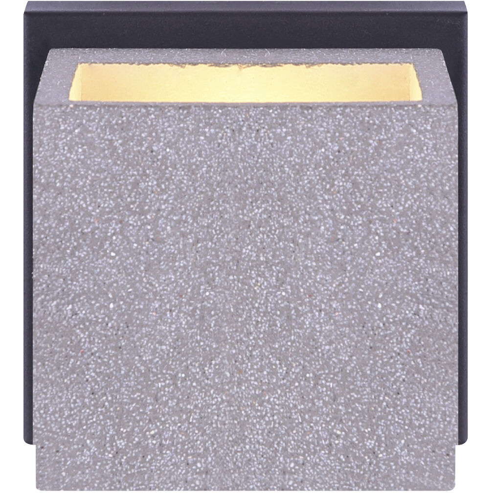 Shax LED 5 inch Black Outdoor Wall Light