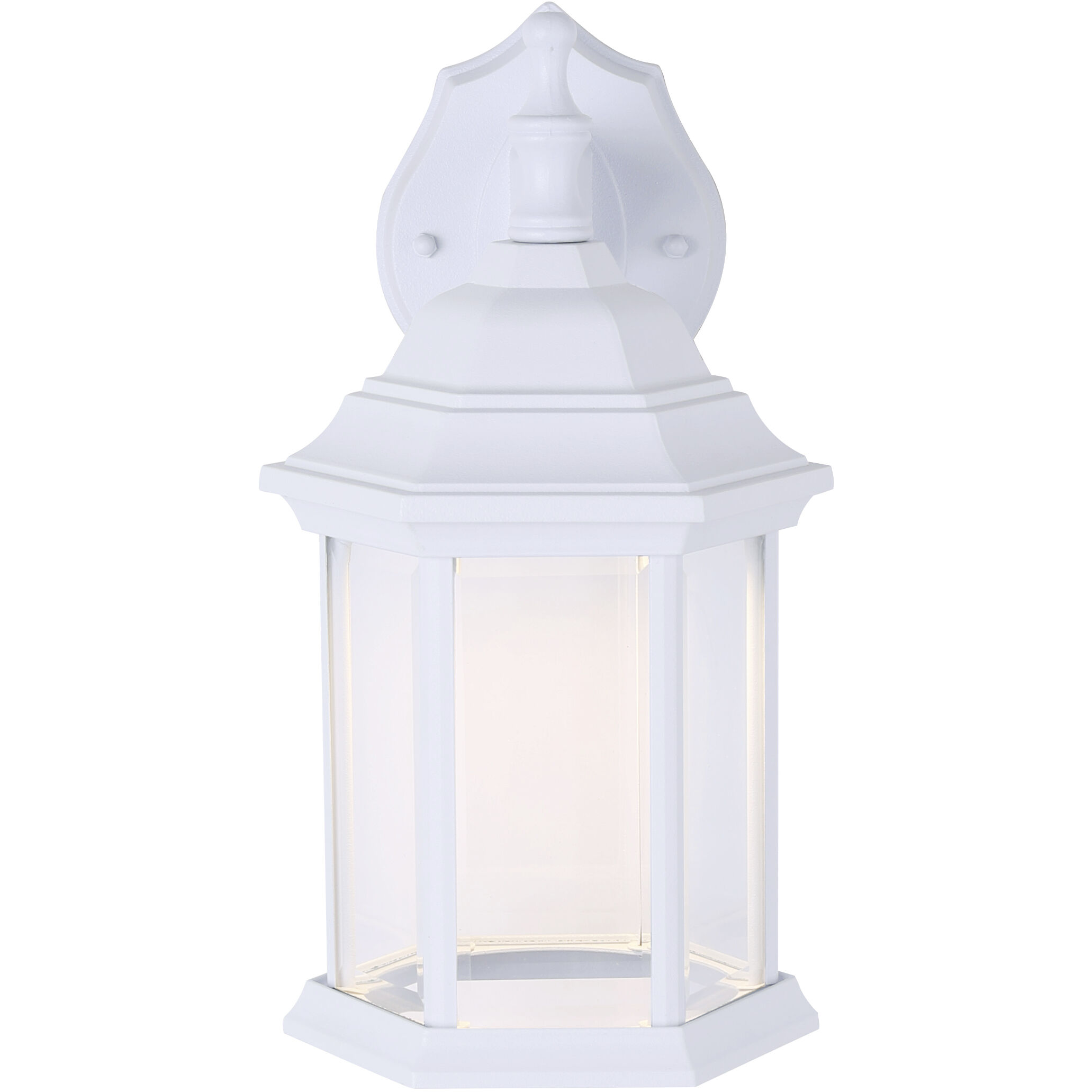 Dane LED White Outdoor Wall Light