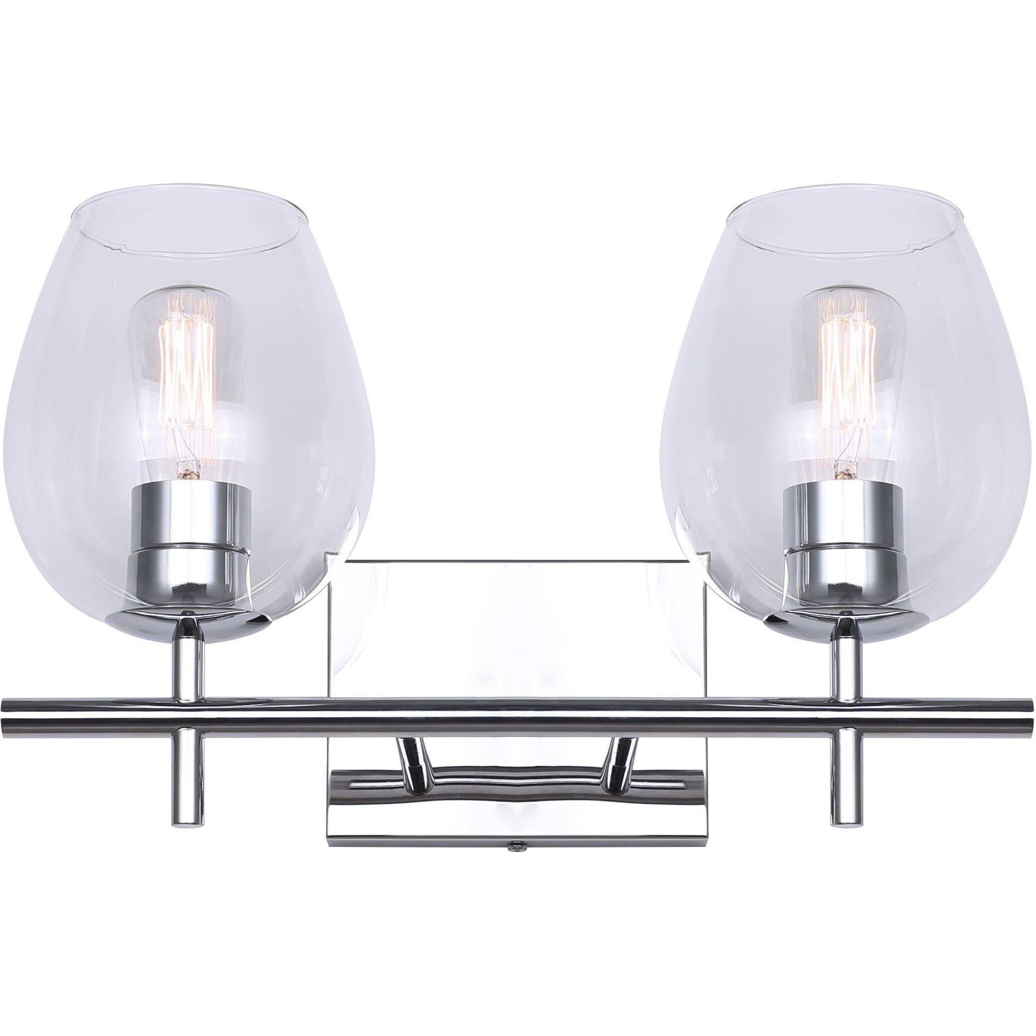 Cain 2 Light 15.75 inch Chrome Vanity Light Wall Light