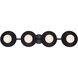 Payton 4 Light 38.75 inch Black Vanity Light Wall Light