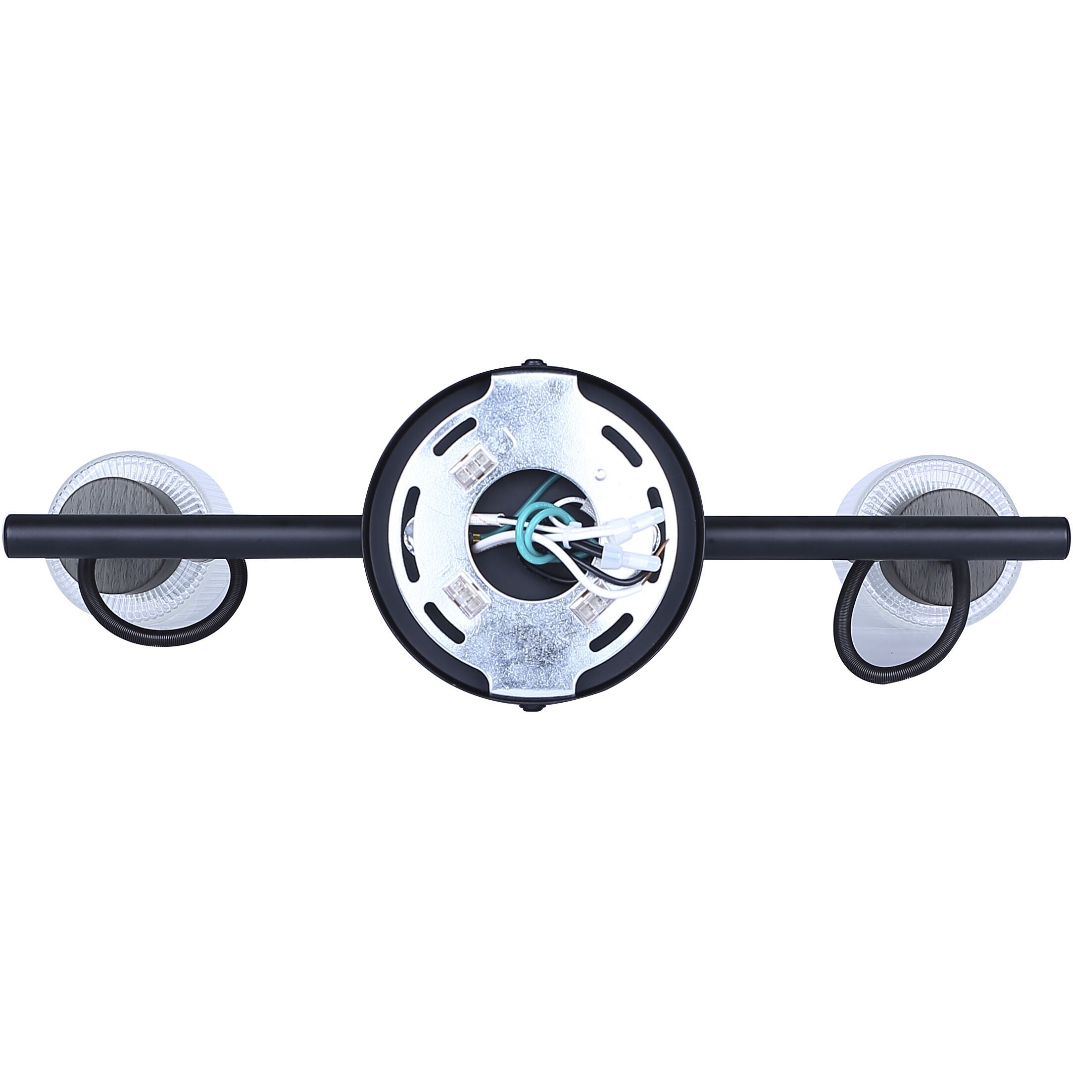 Owen Black and Wood Track Lighting Ceiling Light