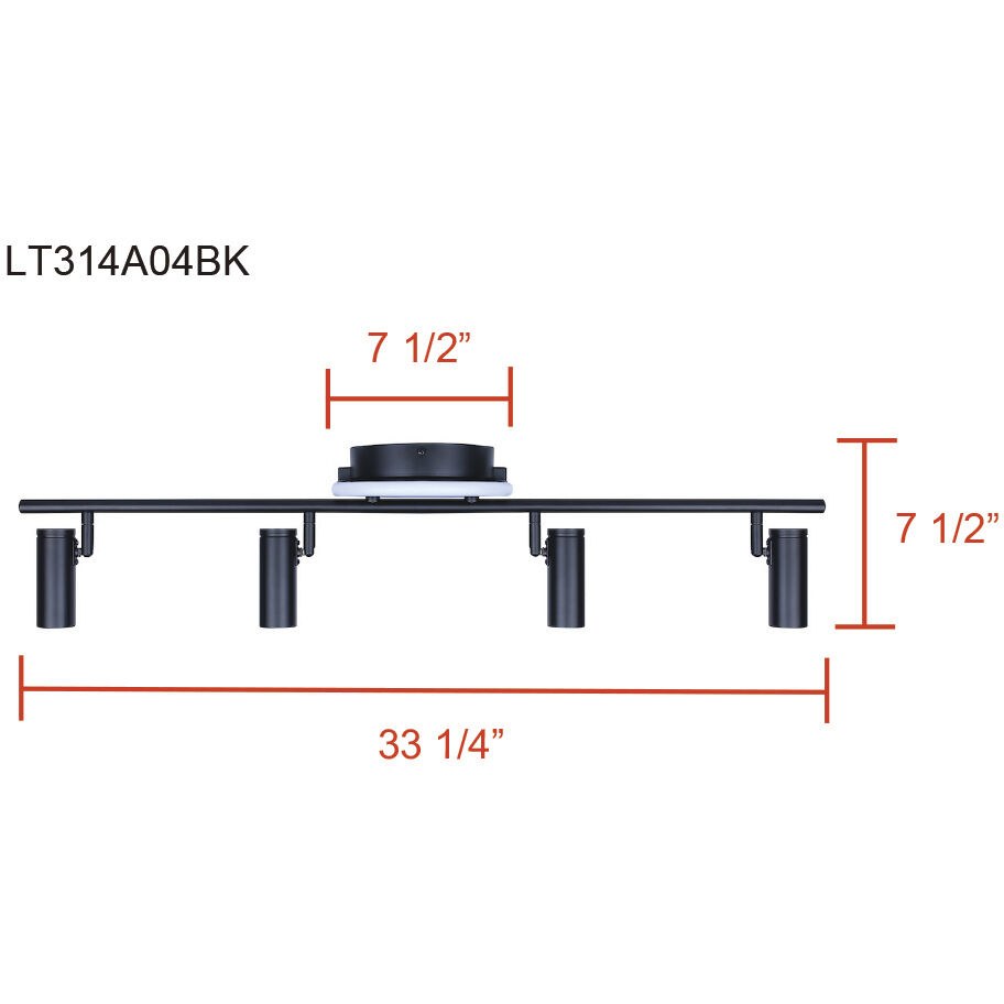 Denver Black Track Lighting Ceiling Light