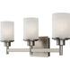 Madison 3 Light 22 inch Brushed Nickel Vanity Light Wall Light