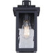 Shana 1 Light 12 inch Black Outdoor Wall Lantern