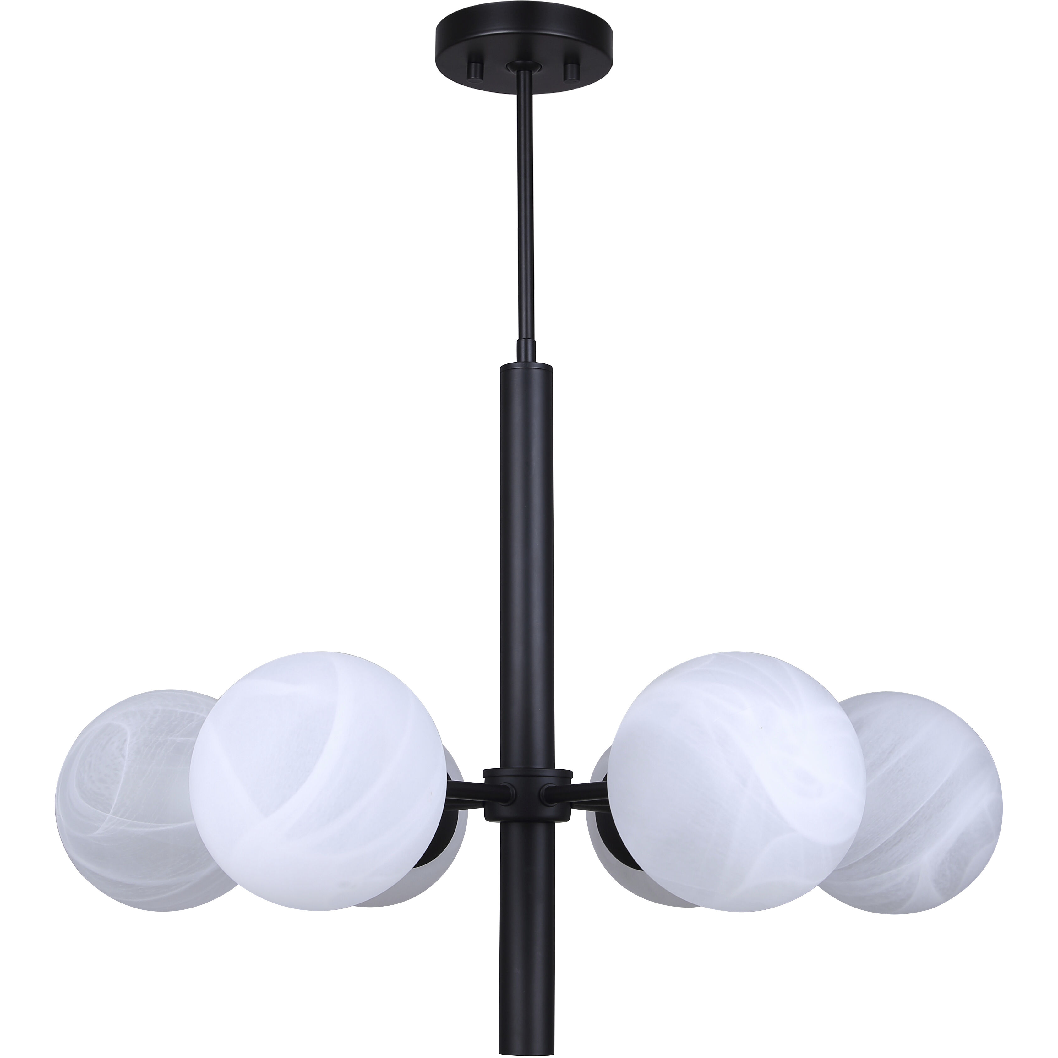 Mackenna 6 Light 26 inch Black Chandelier Ceiling Light