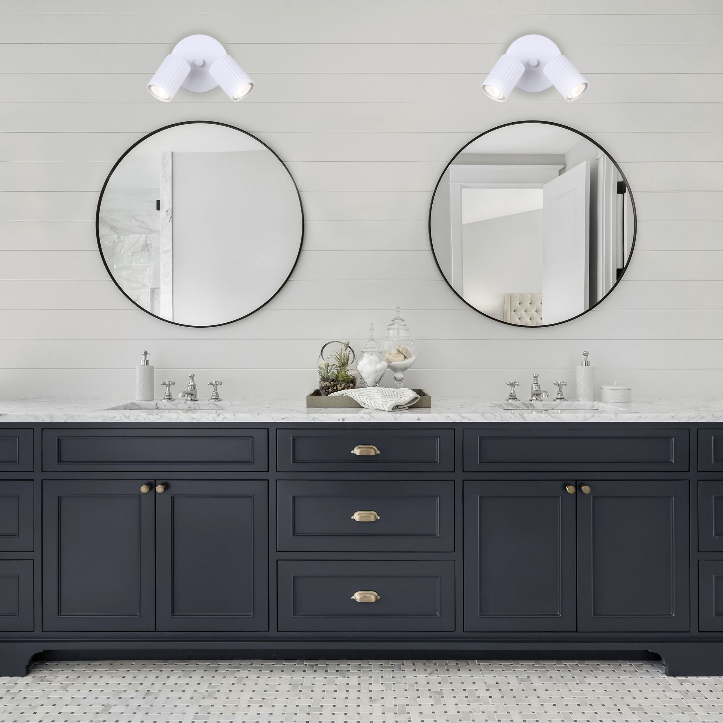 Rexton 2 Light White Track Lighting Ceiling Light