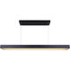Madison LED 47 inch Black Chandelier Ceiling Light