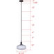Ledger 1 Light 10.5 inch Black Pendant Ceiling Light