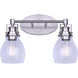 Carson 2 Light 16 inch Brushed Nickel Vanity Light Wall Light