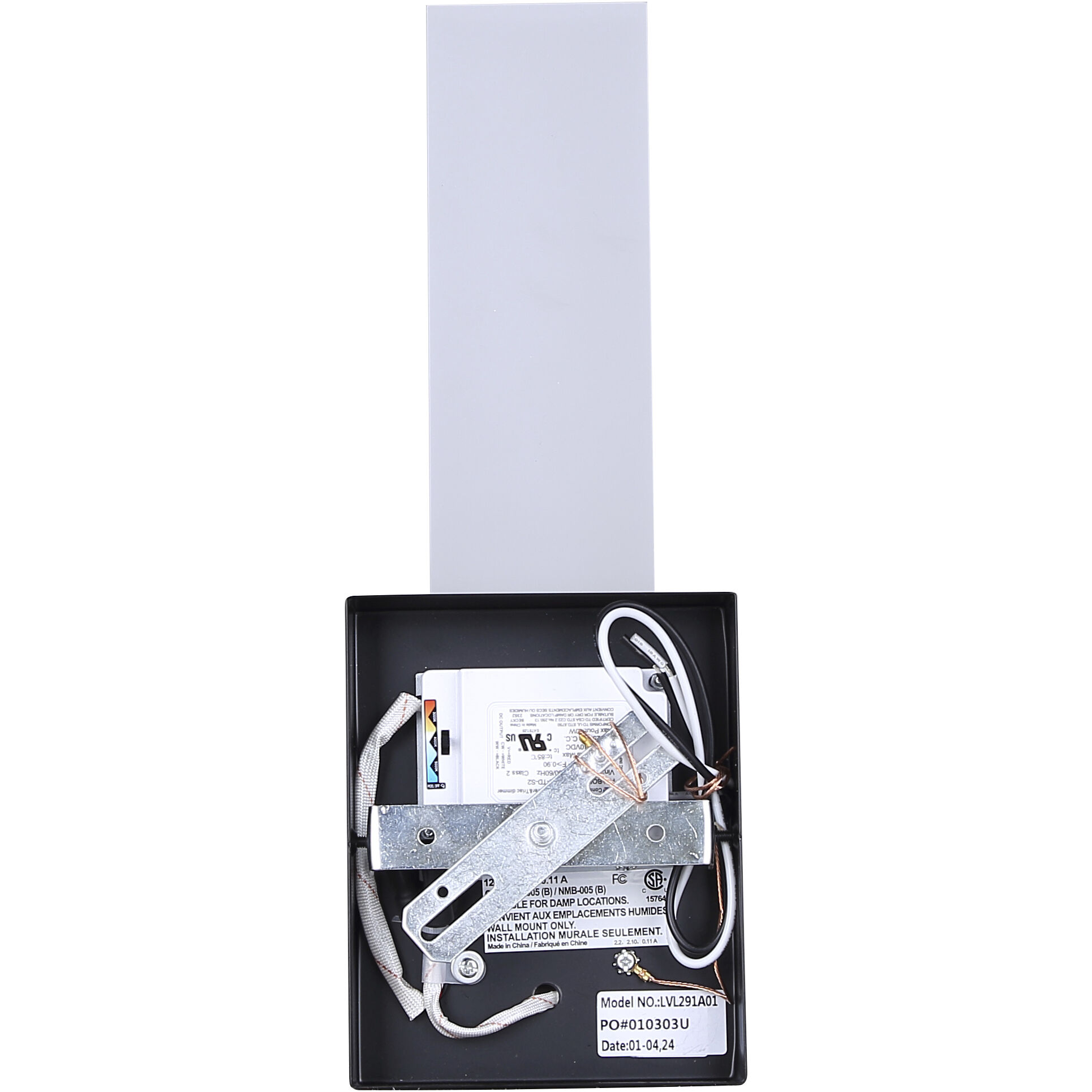 Farrow LED 4.75 inch Black Vanity Light Wall Light