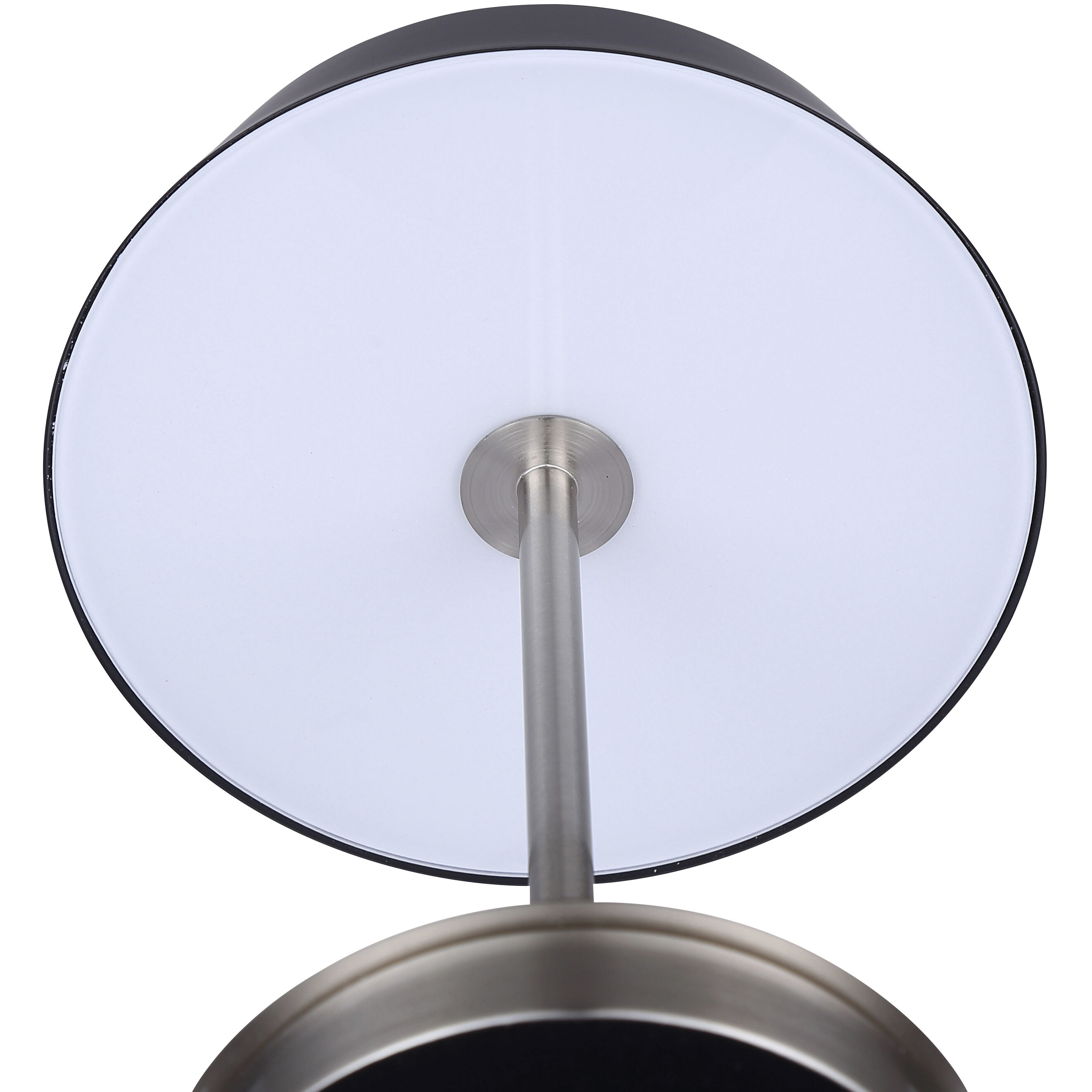 Jessa 14 inch 16.00 watt Brushed Nickel Table Lamp Portable Light in Matte Black Metal