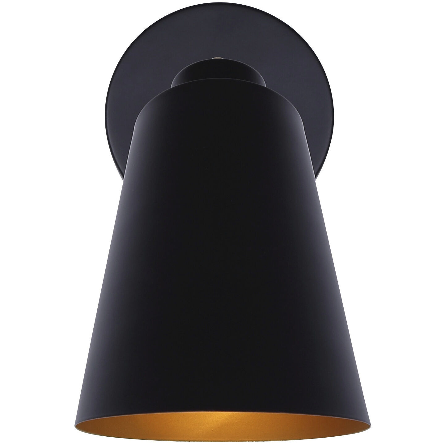 Rame 1 Light 11.66 inch Black/Gold Vanity Light Wall Light