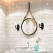 Madison 1 Light 7 inch Black Vanity Light Wall Light