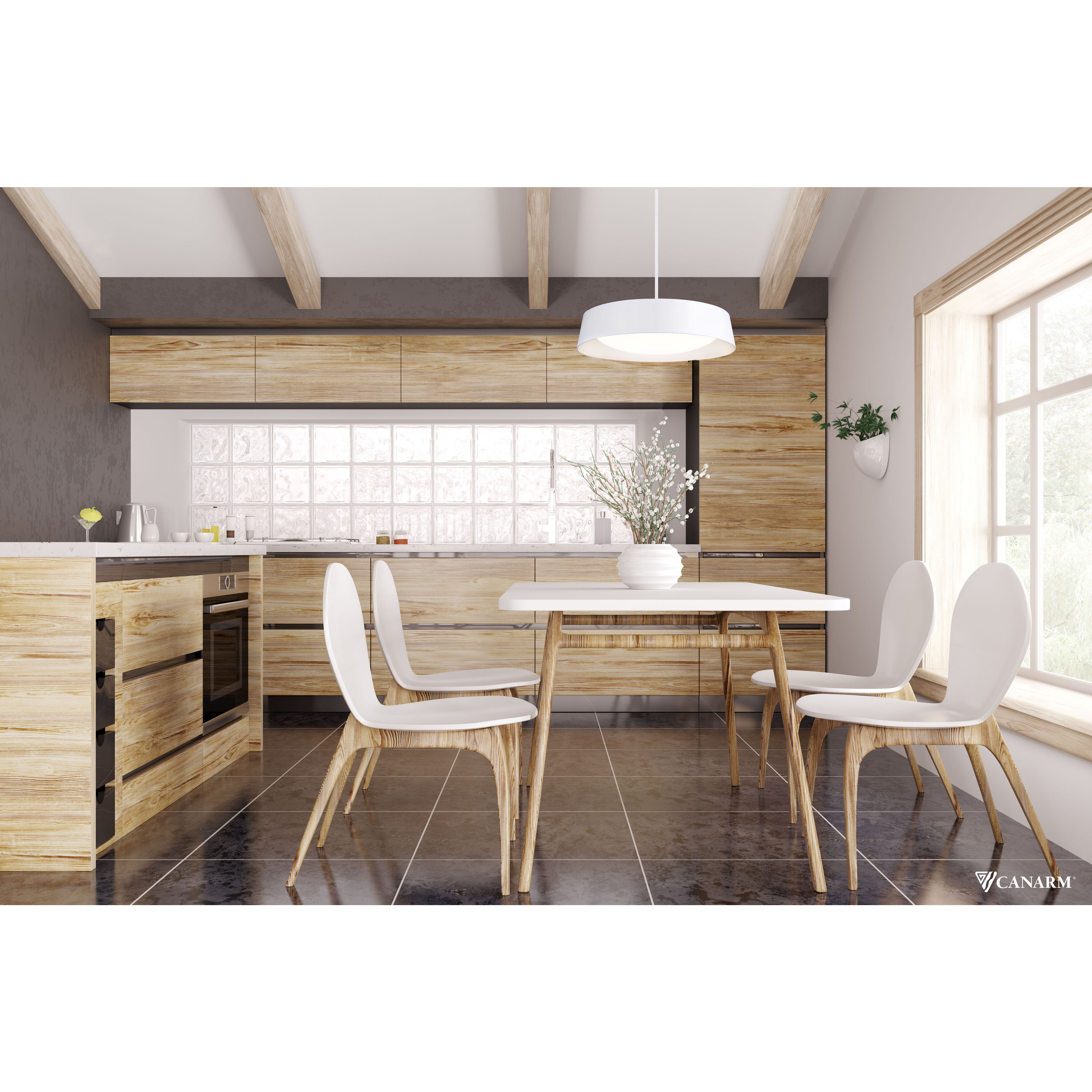 Adira LED 22 inch White Chandelier Ceiling Light