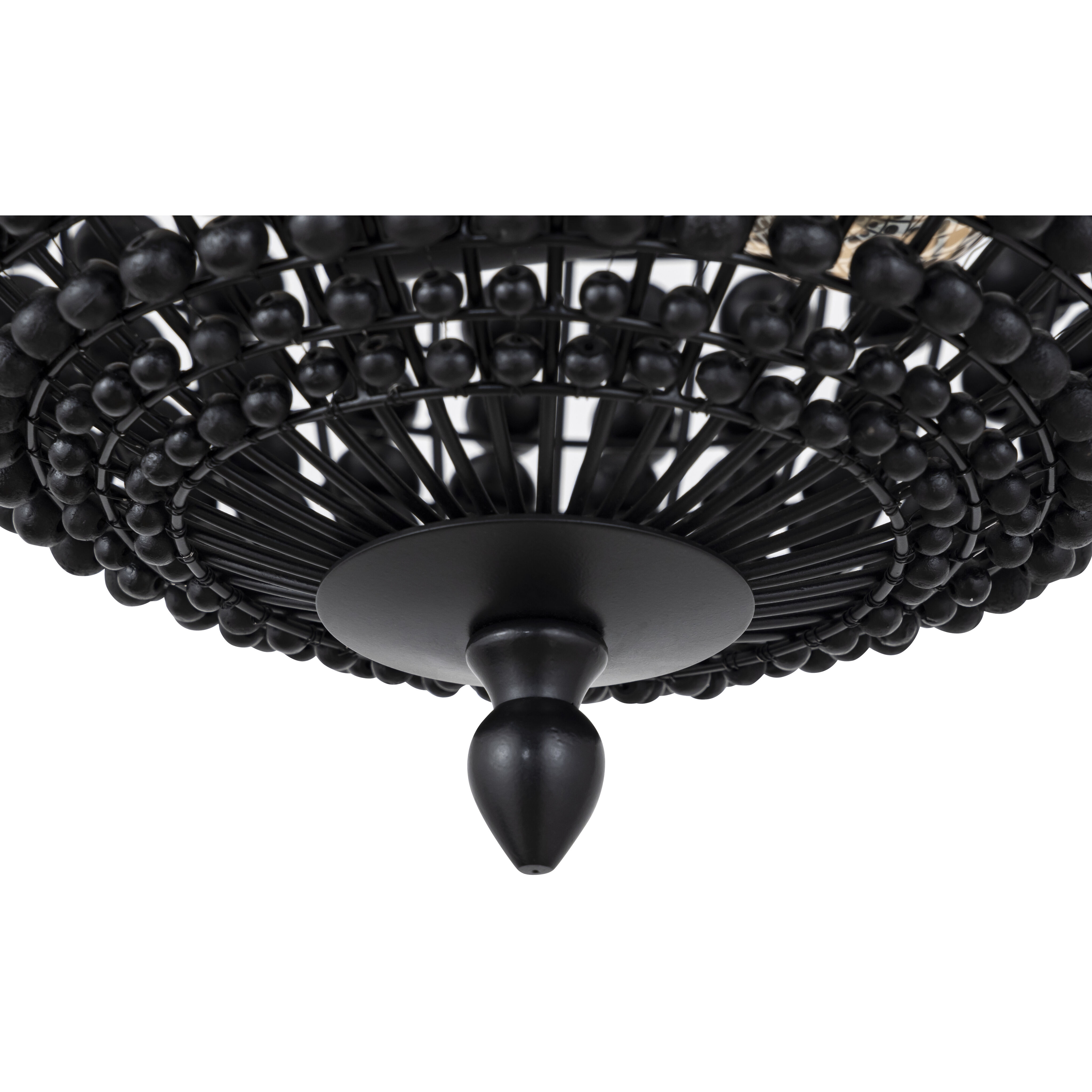 Burkley 2 Light 16 inch Matte Black Semi-Flush Mount Ceiling Light