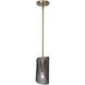 Huxlee 1 Light 4.75 inch Black/Gold Pendant Ceiling Light
