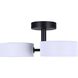 Carmynn LED 21.13 inch Black Semi-Flush Mount Ceiling Light