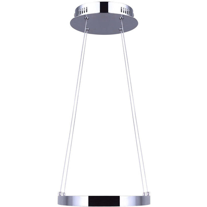 Laila LED 37 inch Chrome Chandelier Ceiling Light