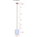 Bonnie 1 Light 8 inch Gold Pendant Ceiling Light