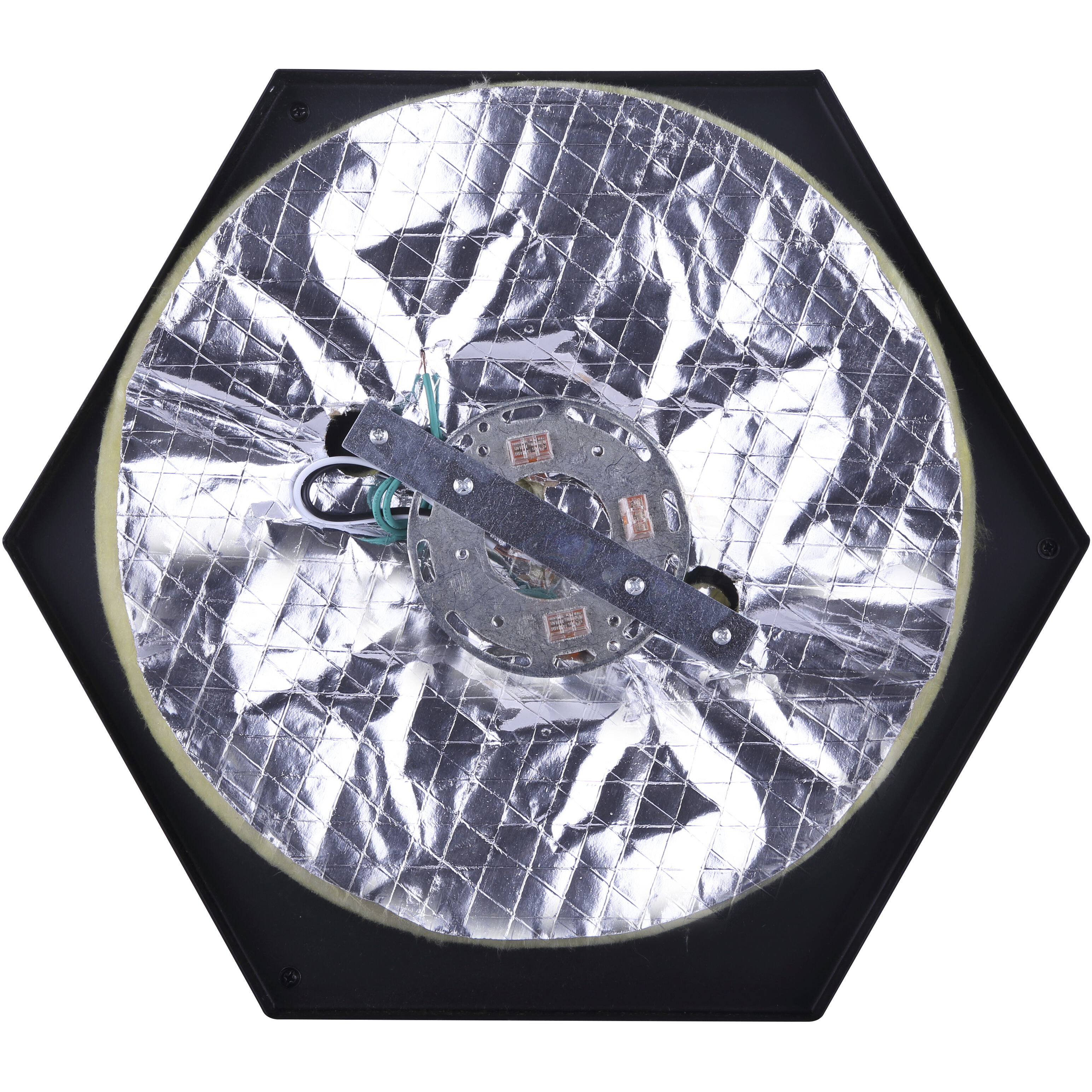 Madison 3 Light 15 inch Black and Gold Flush Mount Ceiling Light