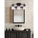 Madison 3 Light 24 inch Black Vanity Light Wall Light