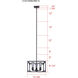 Zelie 3 Light 13.75 inch Black Chandelier Ceiling Light