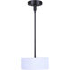 Carmynn LED 8.13 inch Black Pendant Ceiling Light