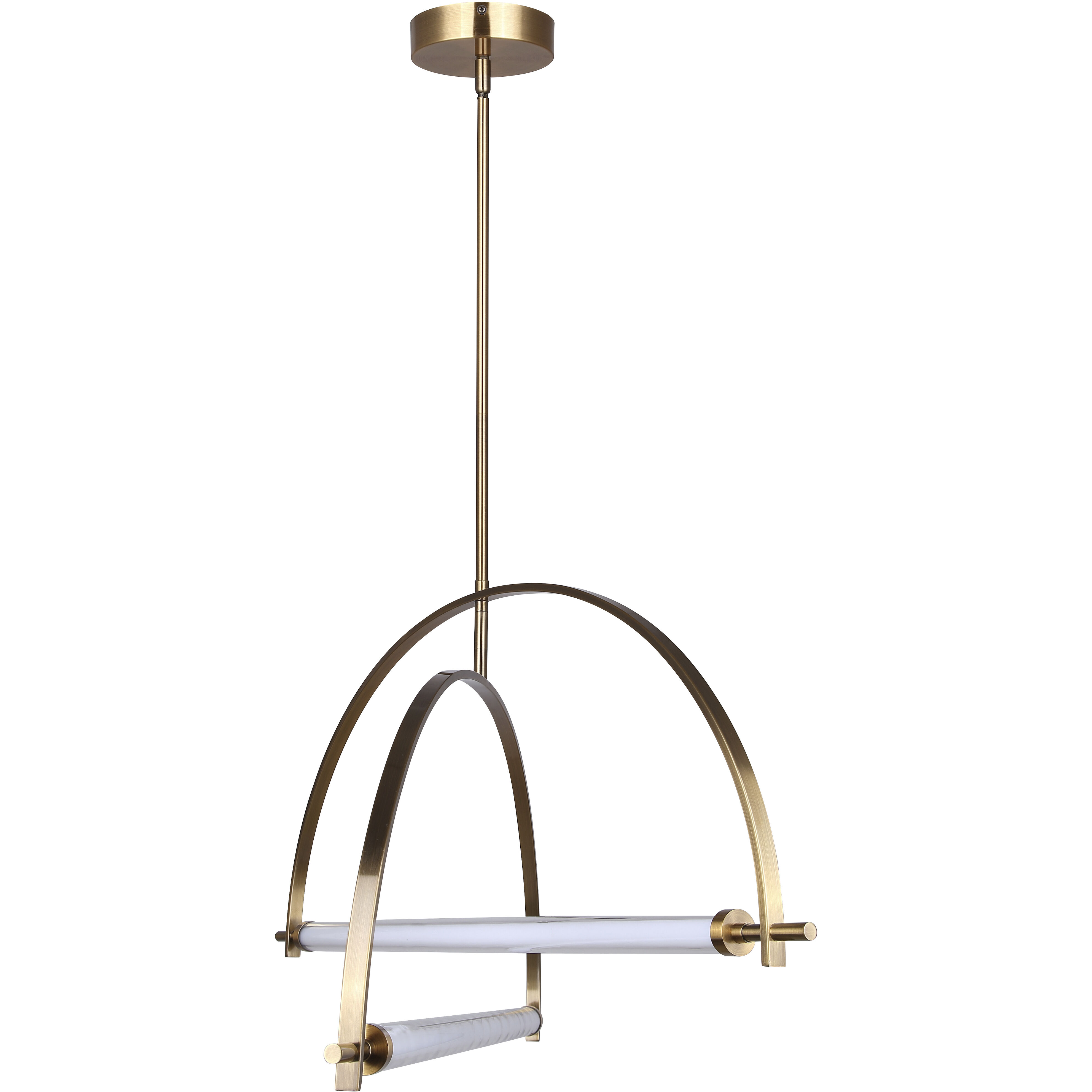 Keaton LED 33.5 inch Gold Chandelier Ceiling Light