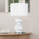 Biely 22.75 inch 100.00 watt Light Blue Table Lamp Portable Light