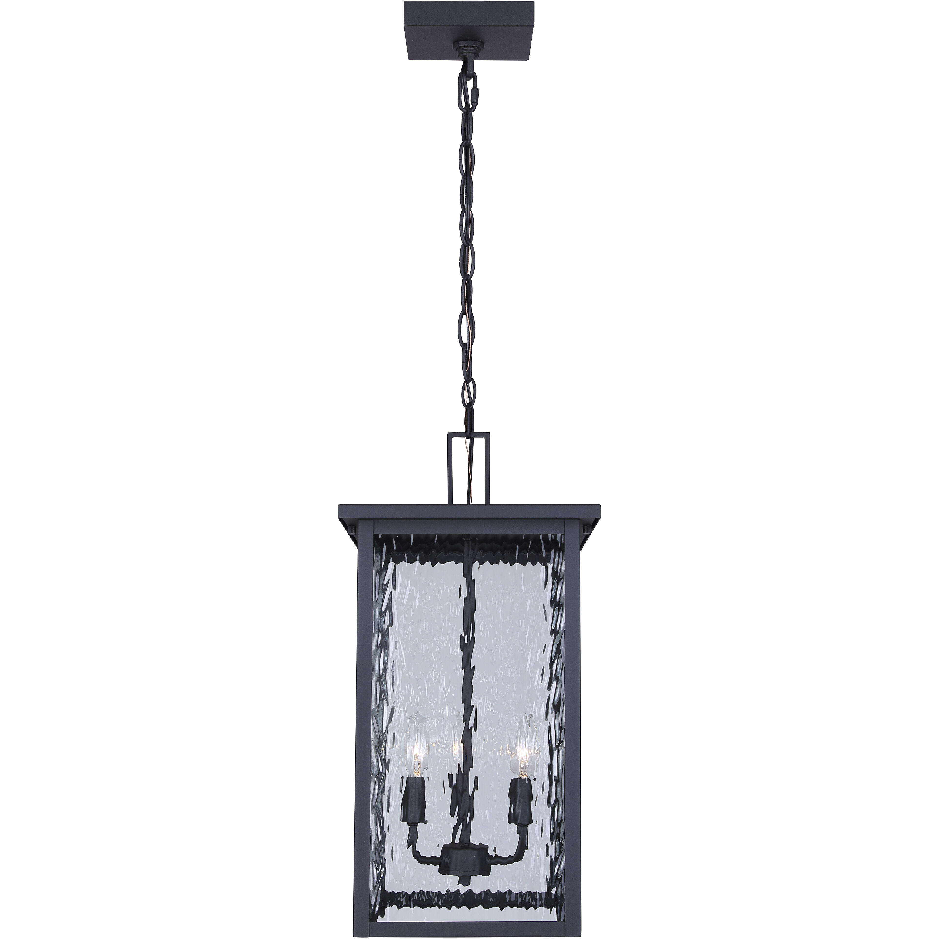 Shana 3 Light 11 inch Black Outdoor Pendant Light