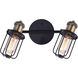 Madison 2 Light Black And Gold Track Ceiling Light