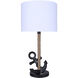 Sidro 26 inch 100.00 watt Matte Black Table Lamp Portable Light