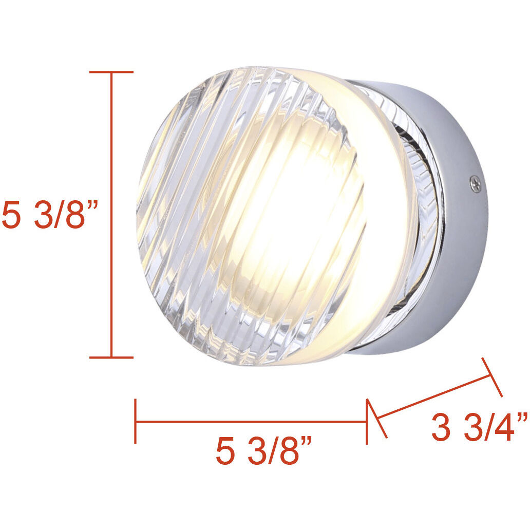 Benni Wall Light in Chrome