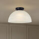 Marek 1 Light 13 inch Matte Black Flush Mount Ceiling Light