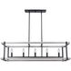 Joelle 5 Light 40 inch Matte Black/Brushed Grey Chandelier Ceiling Light