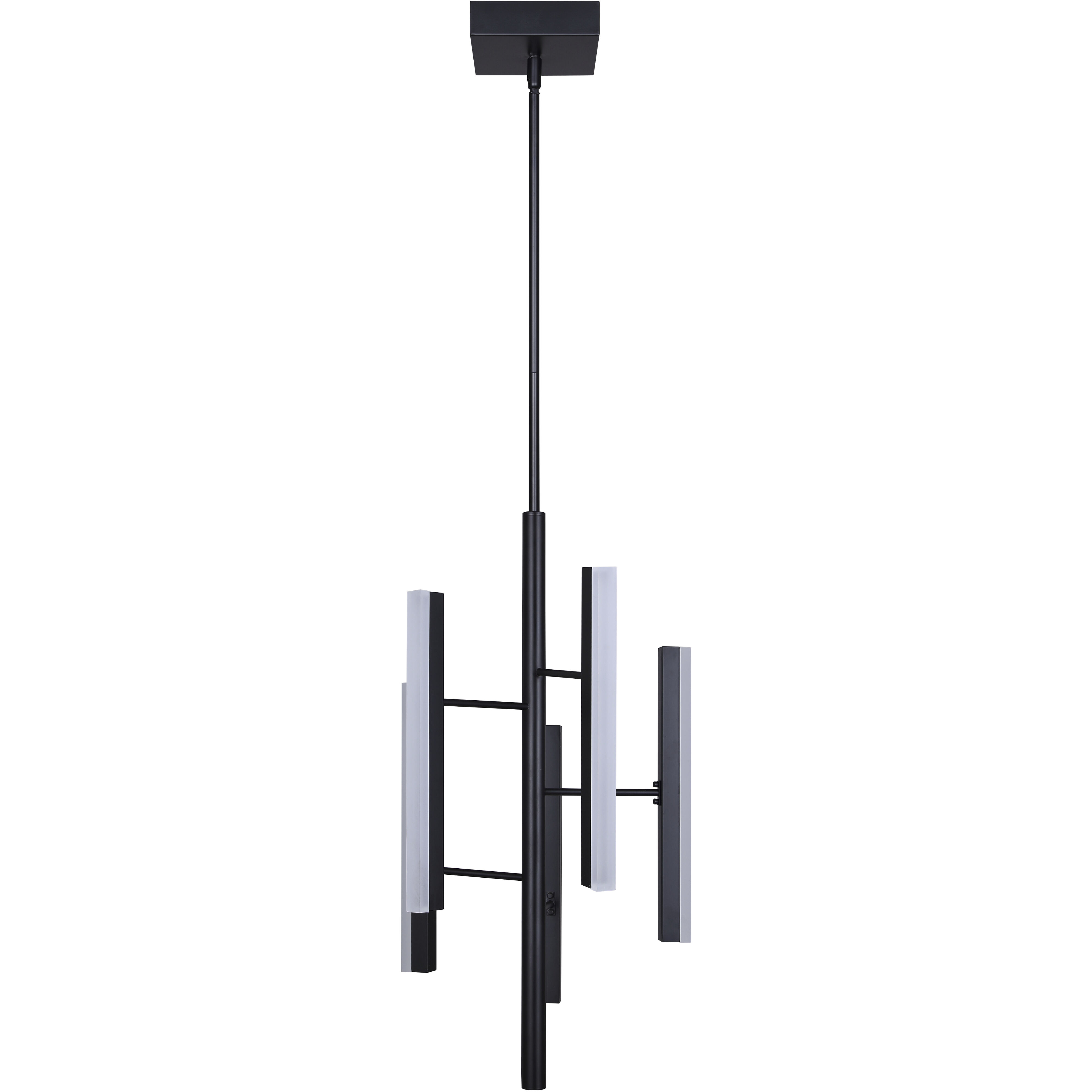 Yavin LED 13.13 inch Black Chandelier Ceiling Light