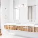 Jae 3 Light Chrome Bath Accessories And Vanity Combo Wall Light
