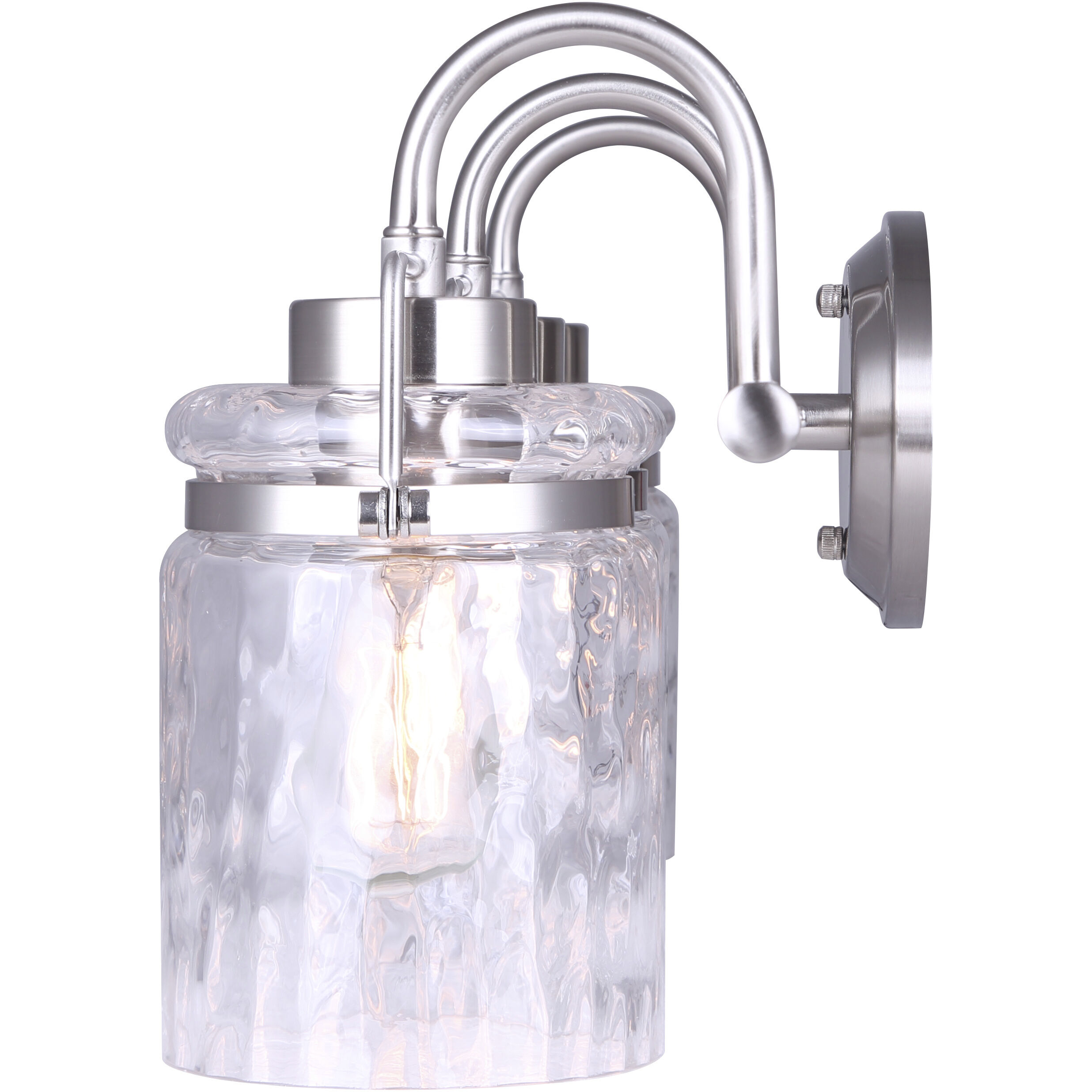 Madison 3 Light 25 inch Brushed Nickel Vanity Light Wall Light