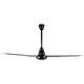 DC 60 inch Black Industrial Ceiling Fan