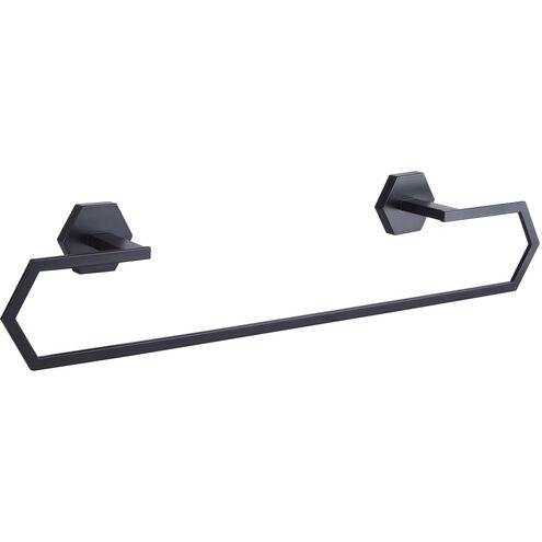 Atalee 23.63 inch Black Towel Bar