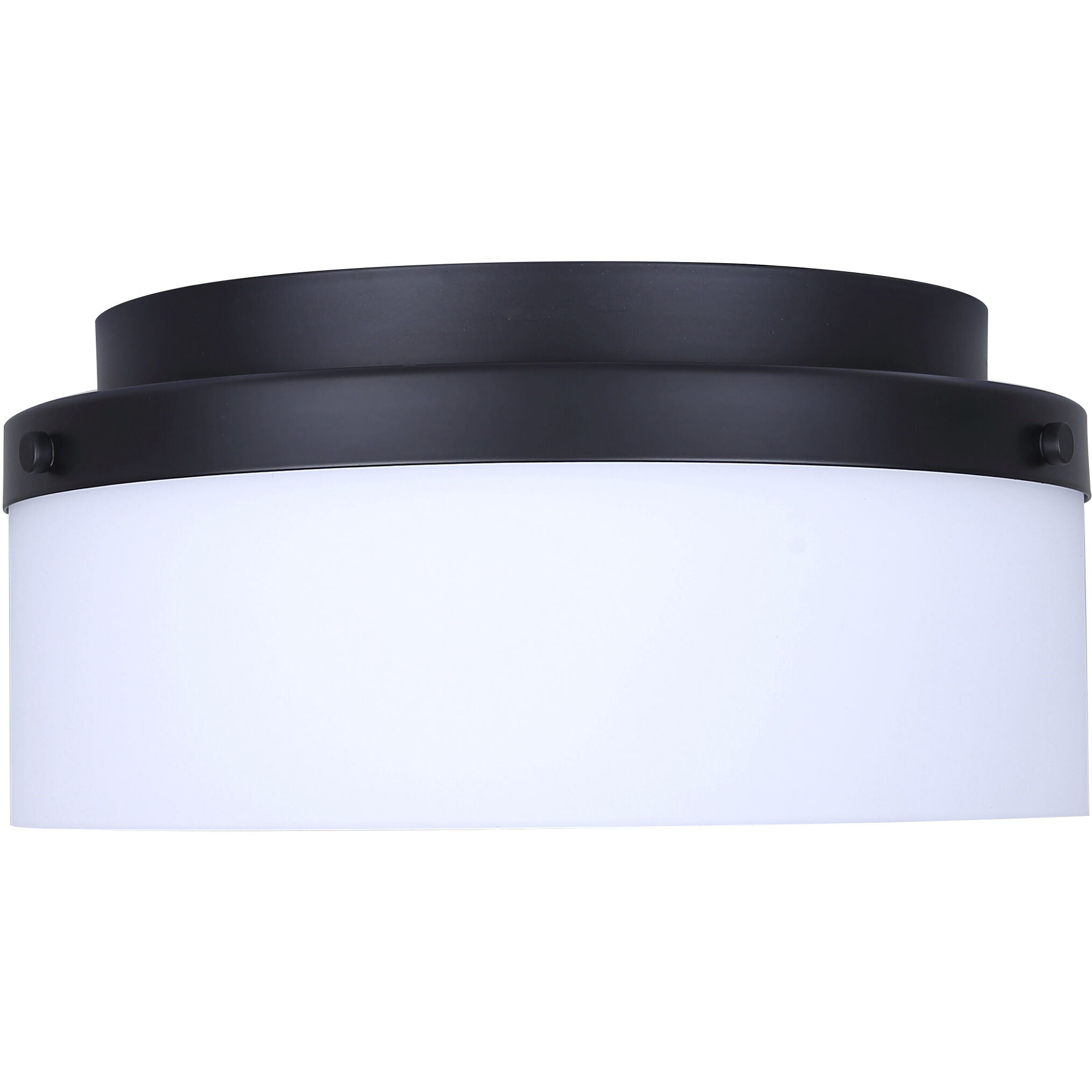 Malloy 2 Light 12.25 inch Black Flush Mount Ceiling Light