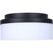 Malloy 2 Light 12.25 inch Black Flush Mount Ceiling Light