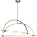 Keaton LED 33.5 inch Gold Chandelier Ceiling Light